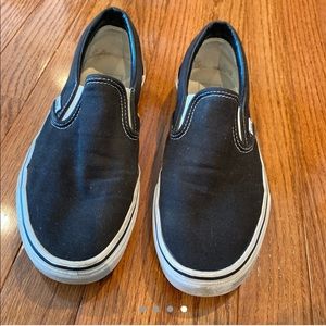 black slip on vans